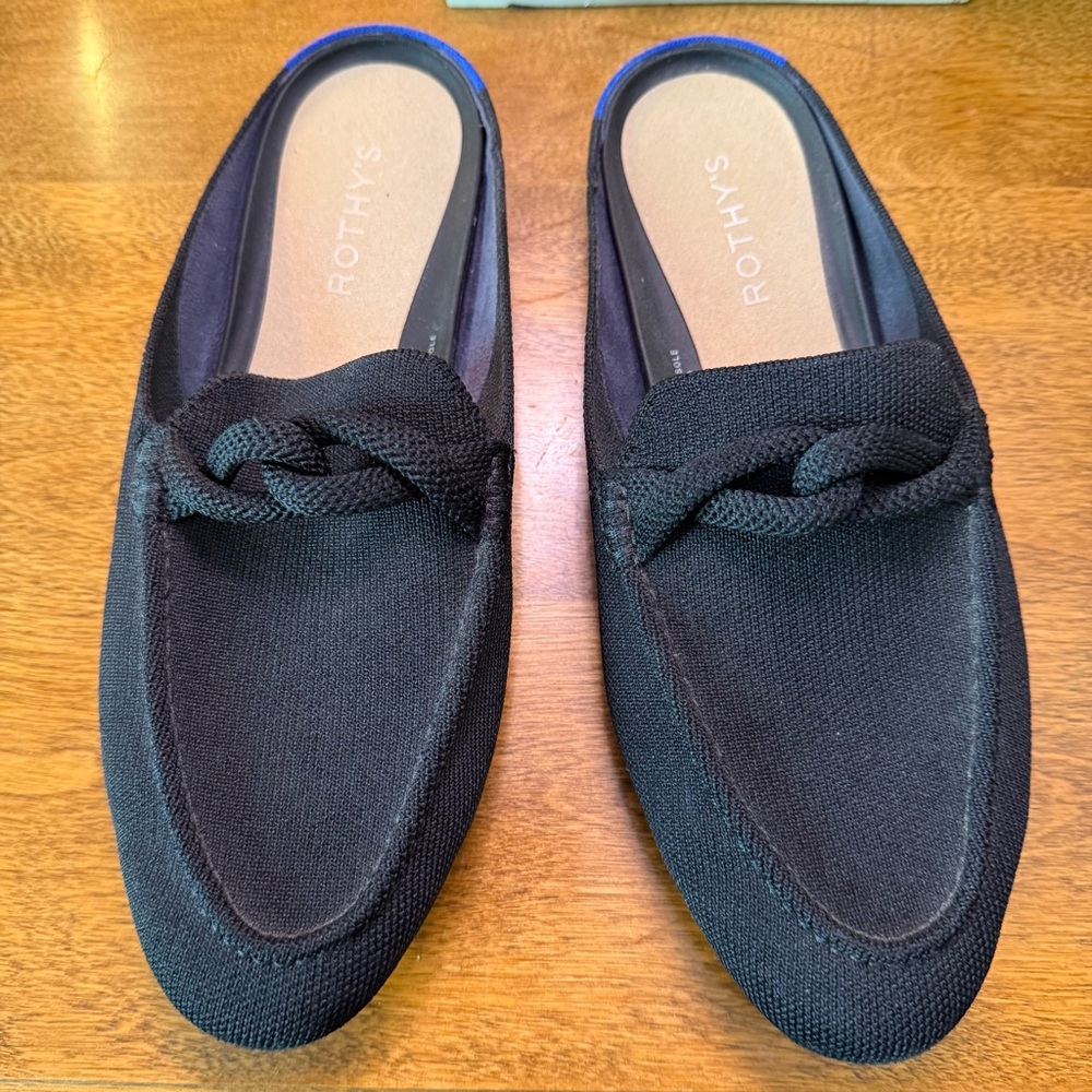 Rothy's women’s  Black Slip-On Loafers